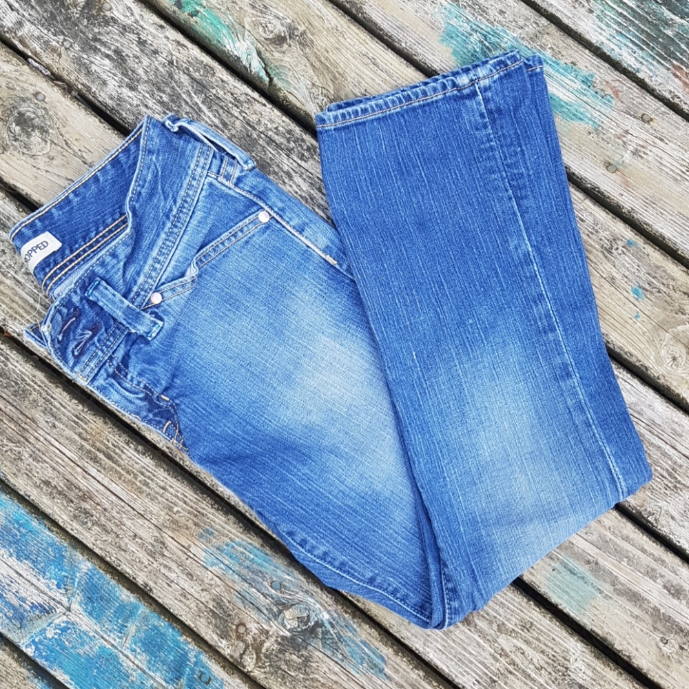 🌾3 for $30 ♡ GAP low rise crop distressed jean